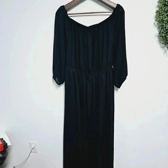Lane Bryant 18/20 NWT black maxi dress - Picture 7 of 11